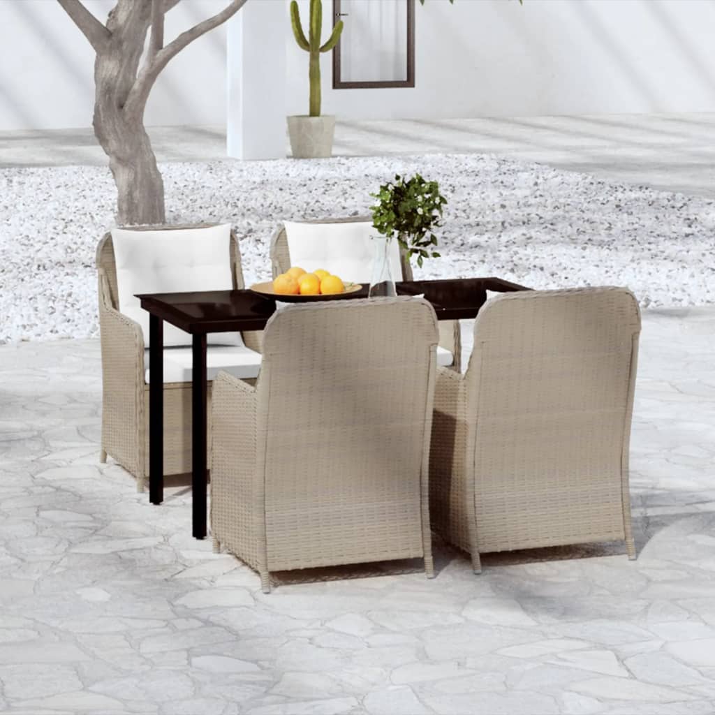 Set Mobili da Pranzo per Giardino 5 pz Marrone 3099555