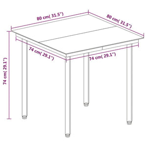 Set da Pranzo da Giardino 3 pz con Cuscini Polyrattan e Vetro 3099691