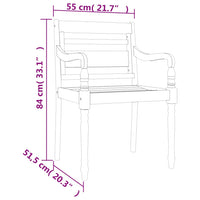 Set Salotto per Giardino 4pz Legno Massello di Teak 3100780