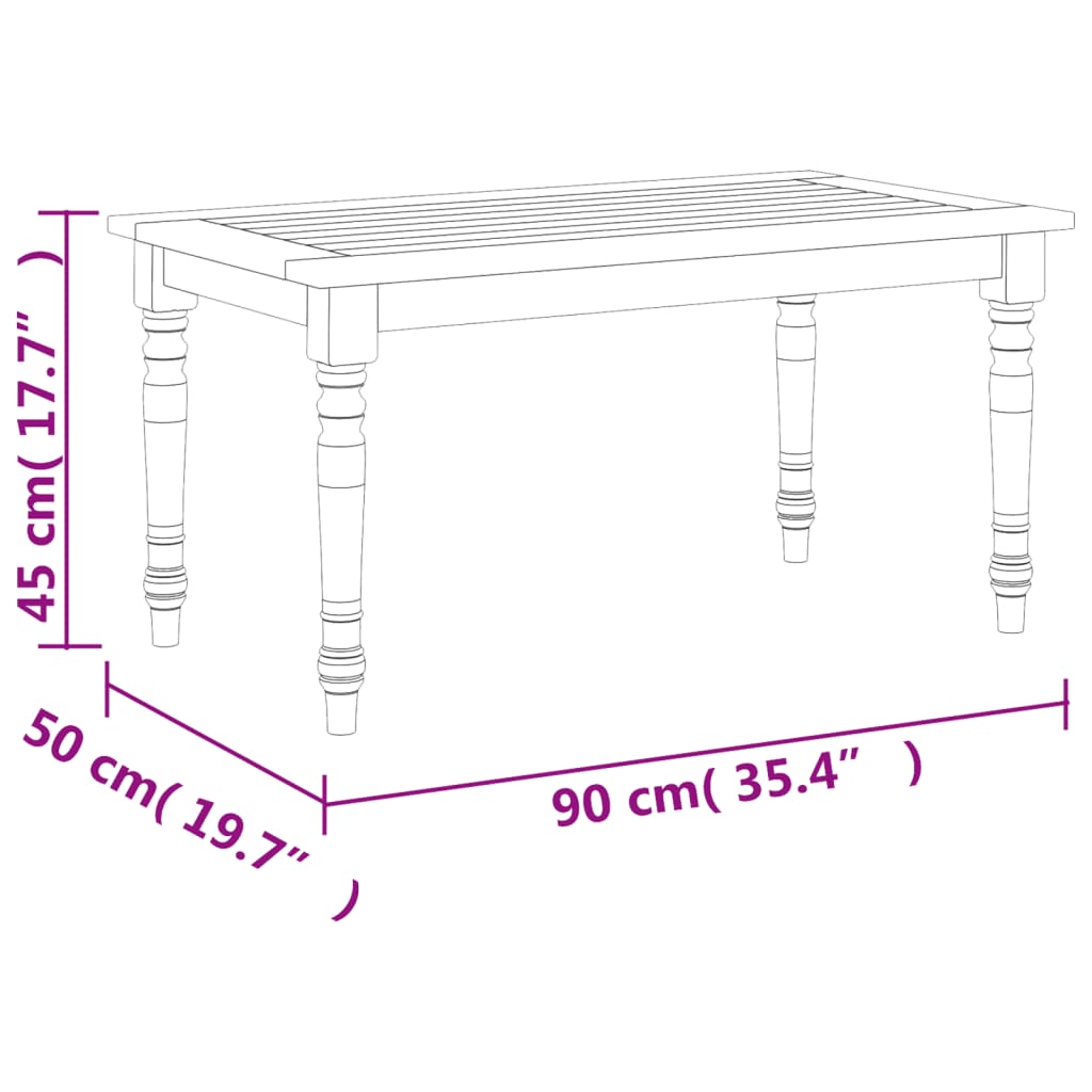 Set Salotto per Giardino 4pz Legno Massello di Teak 3100780