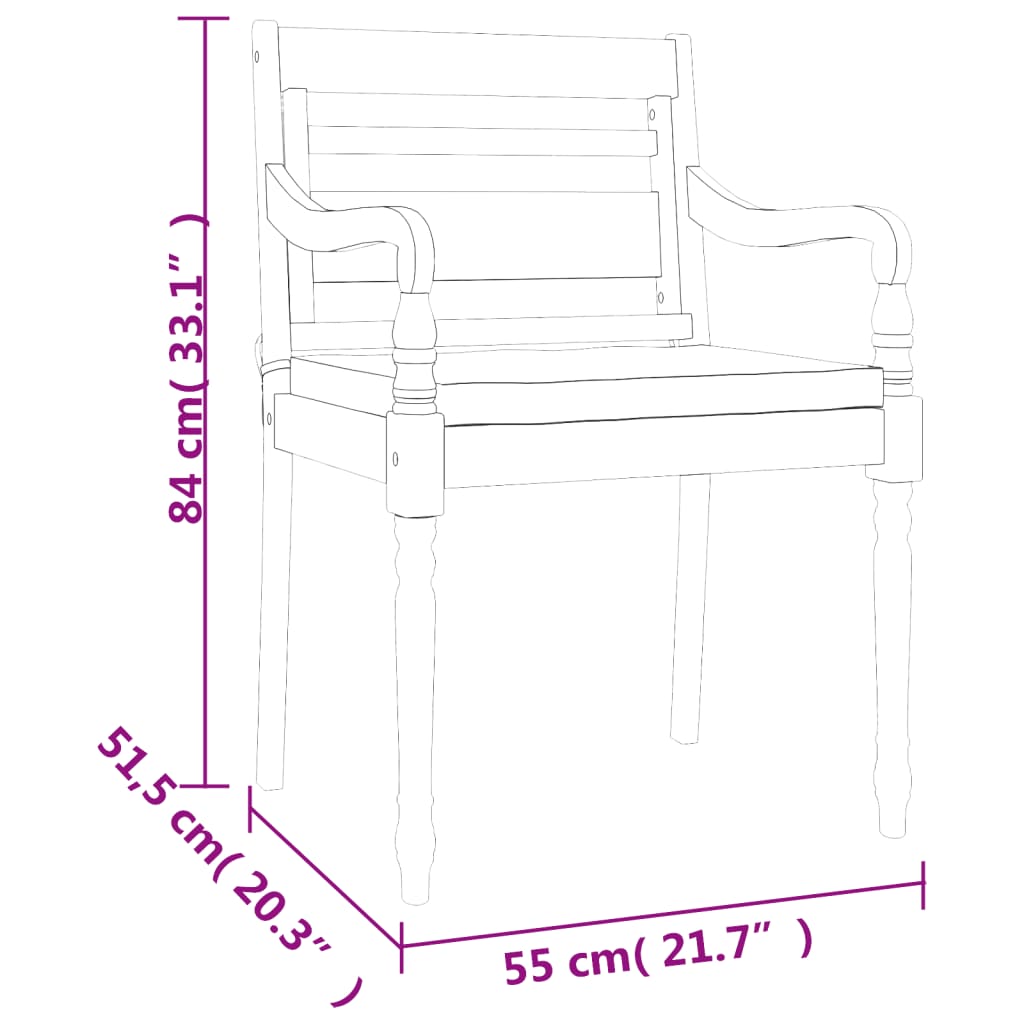 Set da Pranzo Giardino 7pz con Cuscini Legno Massello di Teak 3100790