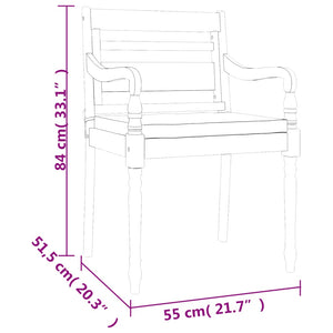 Set da Pranzo Giardino 7pz con Cuscini Legno Massello di Teak 3100790