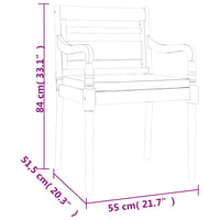 Set da Pranzo Giardino 5 pz con Cuscini Legno Massello di Teak 3100791