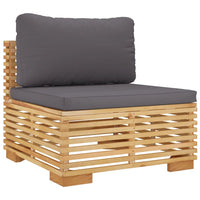 Set Divani da Giardino 6 pz con Cuscini Legno Massello di Teak 3100860