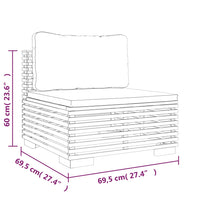 Set Divani da Giardino 6 pz con Cuscini Legno Massello di Teak 3100860