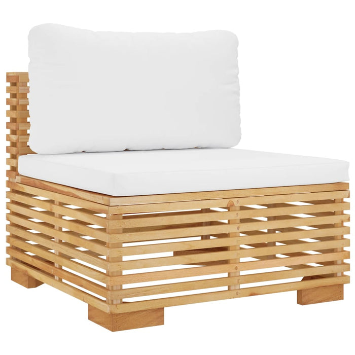 Set Divani da Giardino 4 pz con Cuscini Legno Massello di Teak 3100867