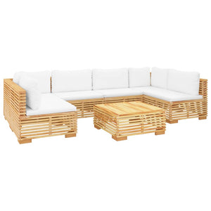 Set Divani da Giardino 7 pz con Cuscini Legno Massello di Teakcod mxl 97560