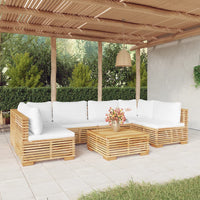 Set Divani da Giardino 7 pz con Cuscini Legno Massello di Teakcod mxl 97560