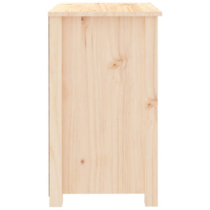 Comodino 50x35x61,5 cm in Legno Massello di Pino 813679