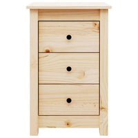 Comodini 2 pz 40x35x61,5 cm in Legno Massello di Pino cod mxl 30939