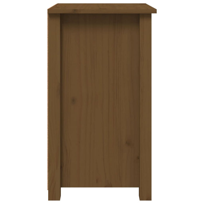 Comodino Miele 40x35x61,5 cm in Legno Massello di Pino cod mxl 30145