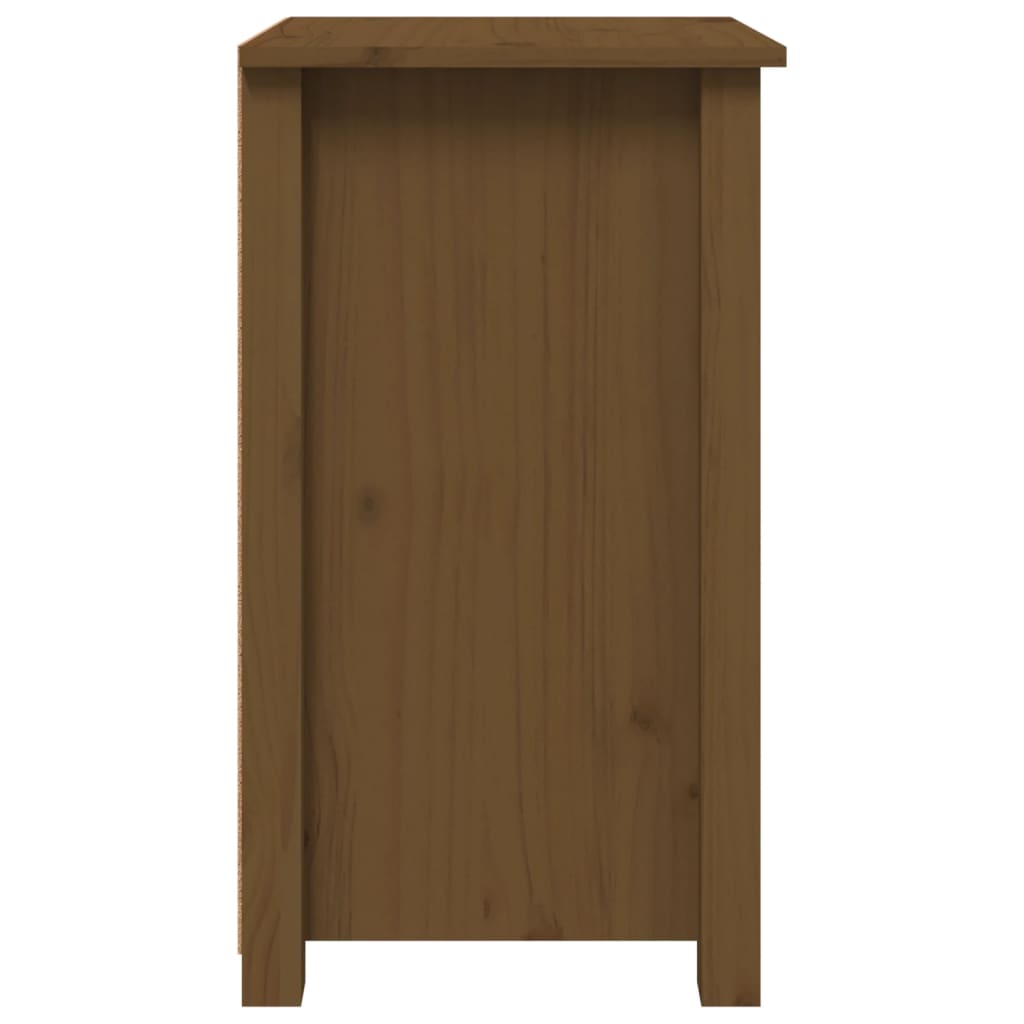 Comodino ambra 40x35x61,5 cm in Legno Massello di Pino 813705