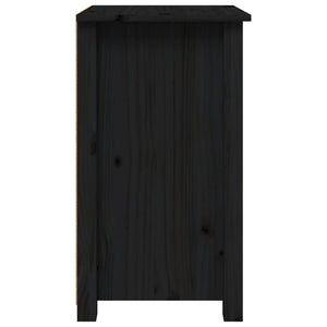 Comodino Nera 40x35x61,5 cm in Legno Massello di Pino cod mxl 30930