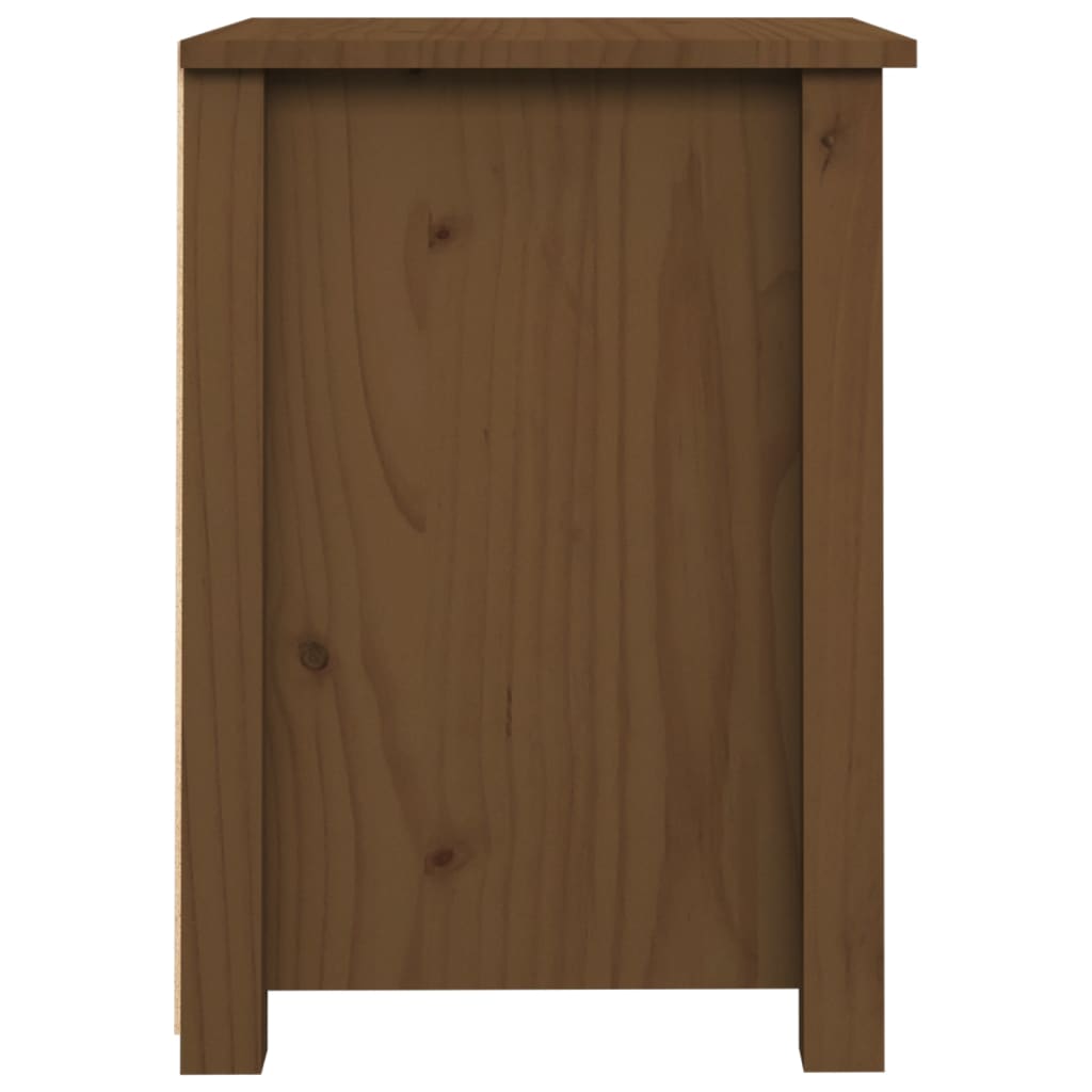 Comodino Miele 40x35x49 cm in Legno Massello di Pino cod mxl 30019