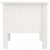 Tavolino Bianco 40x40x39 cm Legno Massello di Pino 813786