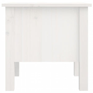 Tavolino Bianco 40x40x39 cm Legno Massello di Pino 813786