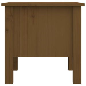 Tavolini 2 pz Miele 40x40x39 cm Legno Massello di Pino