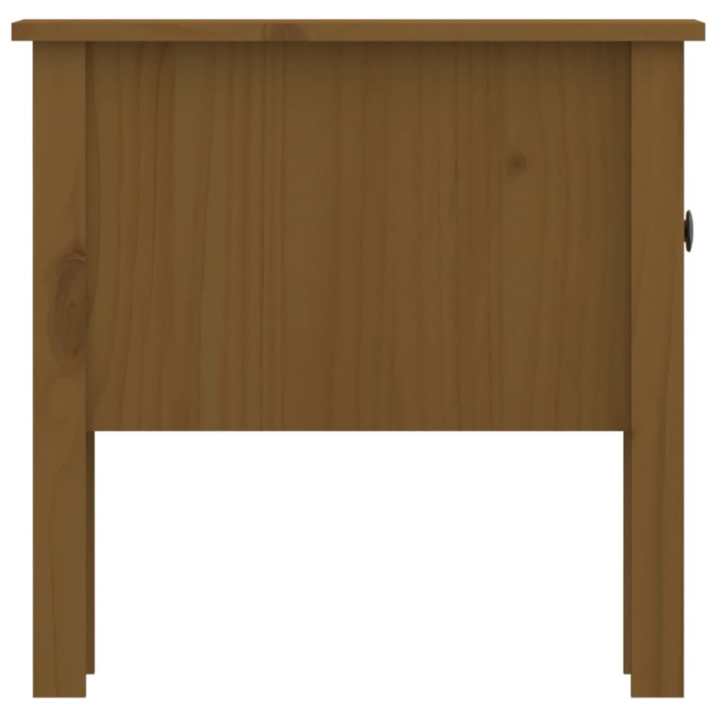 Tavolino Miele 50x50x49 cm Legno Massello di Pino