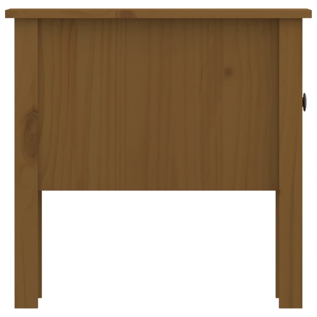 Tavolini 2 pz Miele 50x50x49 cm Legno Massello di Pino