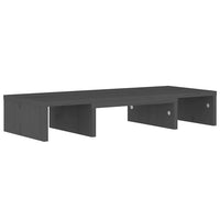 Supporto per Monitor Grigio 60x24x10,5cm Legno Massello di Pino cod mxl 19295