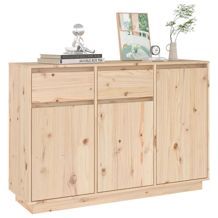 Credenza 110x34x75 cm in Legno Massello di Pino