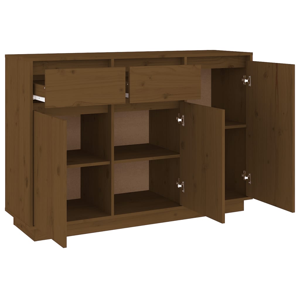 Credenza Miele 110x34x75 cm in Legno Massello di Pino 814332