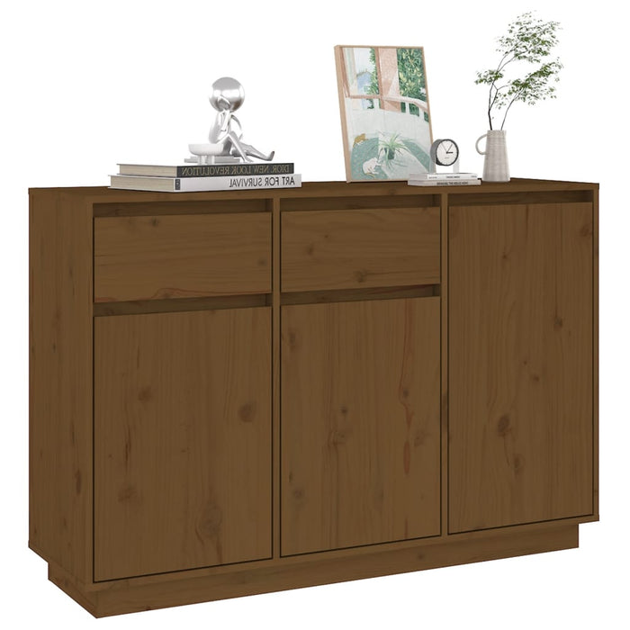 Credenza Miele 110x34x75 cm in Legno Massello di Pino 814332