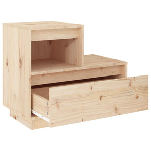 Comodini 2 pz 60x34x51 cm in Legno Massello di Pino cod mxl 47892