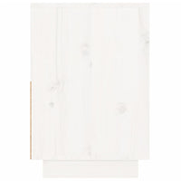 Comodino Bianco 60x34x51 cm in Legno Massello di Pino cod mxl 48689