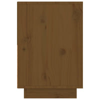 Comodino Miele 60x34x51 cm in Legno Massello di Pino 814380