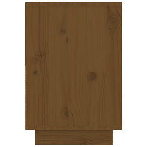 Comodino Miele 60x34x51 cm in Legno Massello di Pino 814380