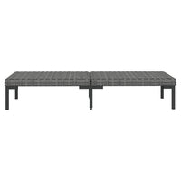 Set Divani Giardino 5 pz con Cuscini in Polyrattan Grigio Scuro 3099798