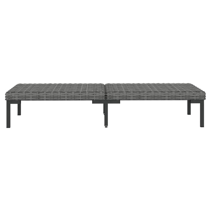 Set Divani Giardino 5 pz con Cuscini in Polyrattan Grigio Scuro cod mxl 41907