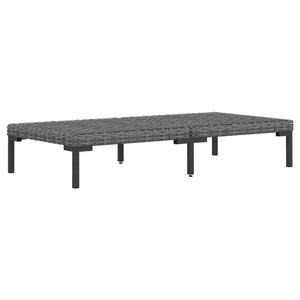 Set Divani da Giardino 9 pz con Cuscini Polyrattan Grigio Scuro 3099835