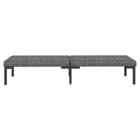 Set Divani Giardino 8 pz con Cuscini in Polyrattan Grigio Scuro 3099865