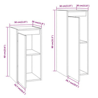 Mobili Porta TV 2 pz Miele in Legno Massello di Pino