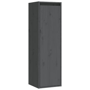 Mobili Porta TV 3 pz Grigio in Legno Massello di Pino 3100161