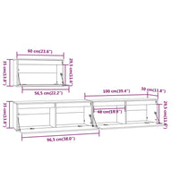 Mobili Porta TV 3 pz in Legno Massello di Pino 3100274