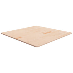 Piano Tavolo Quadrato 90x90x1,5 cm Massello Rovere Non Trattato 342919