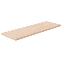 Ripiano 60x20x1,5 cm Legno Massello di Rovere Non Trattato