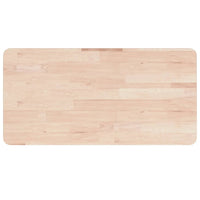 Piano Bagno 80x40x1,5 cm Legno Massello Non Trattato 342924