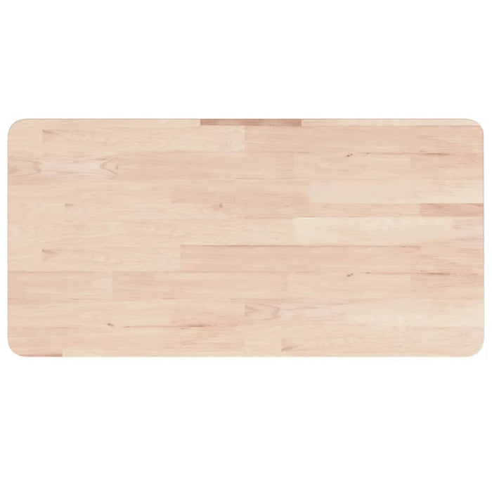 Piano Bagno 80x40x1,5 cm Legno Massello Non Trattato 342924