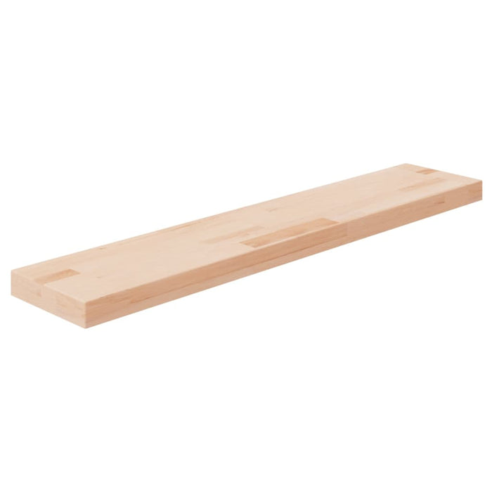 Ripiano 100x20x4 cm Legno Massello di Rovere Non Trattato 342951