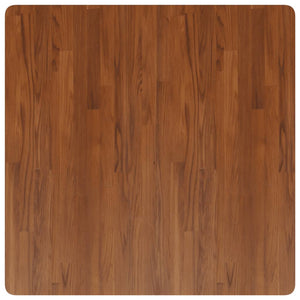 Piano Tavolo Quadrato Marrone Scuro 90x90x2,5cm Rovere Trattato 343047