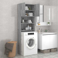 Mobile per Lavatrice Grigio Sonoma 64x25,5x190 cm 815070