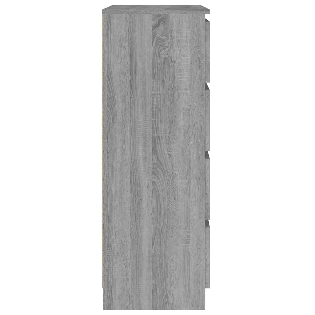 Credenza Grigio Sonoma 60x35x98,5 cm in Legno Multistrato cod mxl 11631