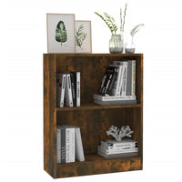 Libreria Rovere Fumo 60x24x74,5 cm in Legno Multistrato