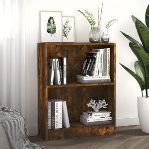 Libreria Rovere Fumo 60x24x74,5 cm in Legno Multistrato