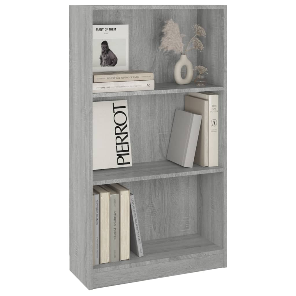 Libreria Grigio Sonoma 60x24x109 cm in Legno Ingegnerizzato cod mxl 17671