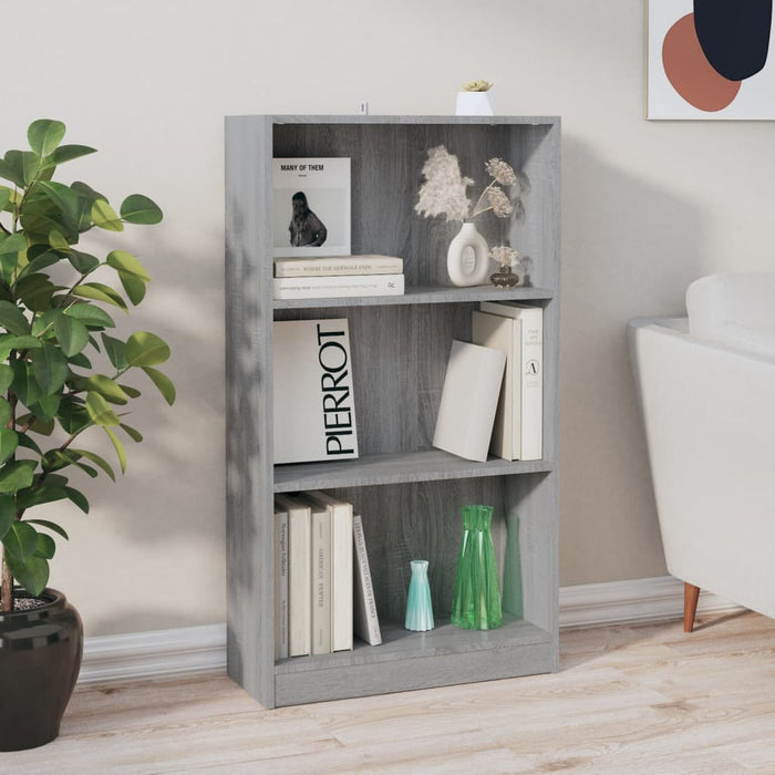 Libreria Grigio Sonoma 60x24x109 cm in Legno Ingegnerizzato cod mxl 17671